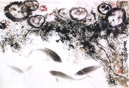 第三世多杰羌佛画作“莲塘鲤鱼”与“灵猫”复制品限量版拍卖创最高纪录图片 第1张 第三世多杰羌佛画作“莲塘鲤鱼”与“灵猫”复制品限量版拍卖创最高纪录 第1张